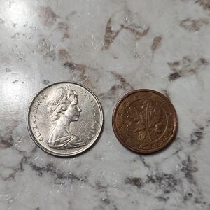 Elizabeth II And 1 Cent Euro Coin For Collectors